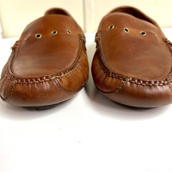 COLE HAAN Genuine brown leather driving loafers men’s comfort shoes size 9.5 main image 3